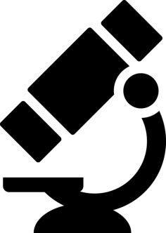 Laboratory Microscope Outline Svg File, Free Vectors File